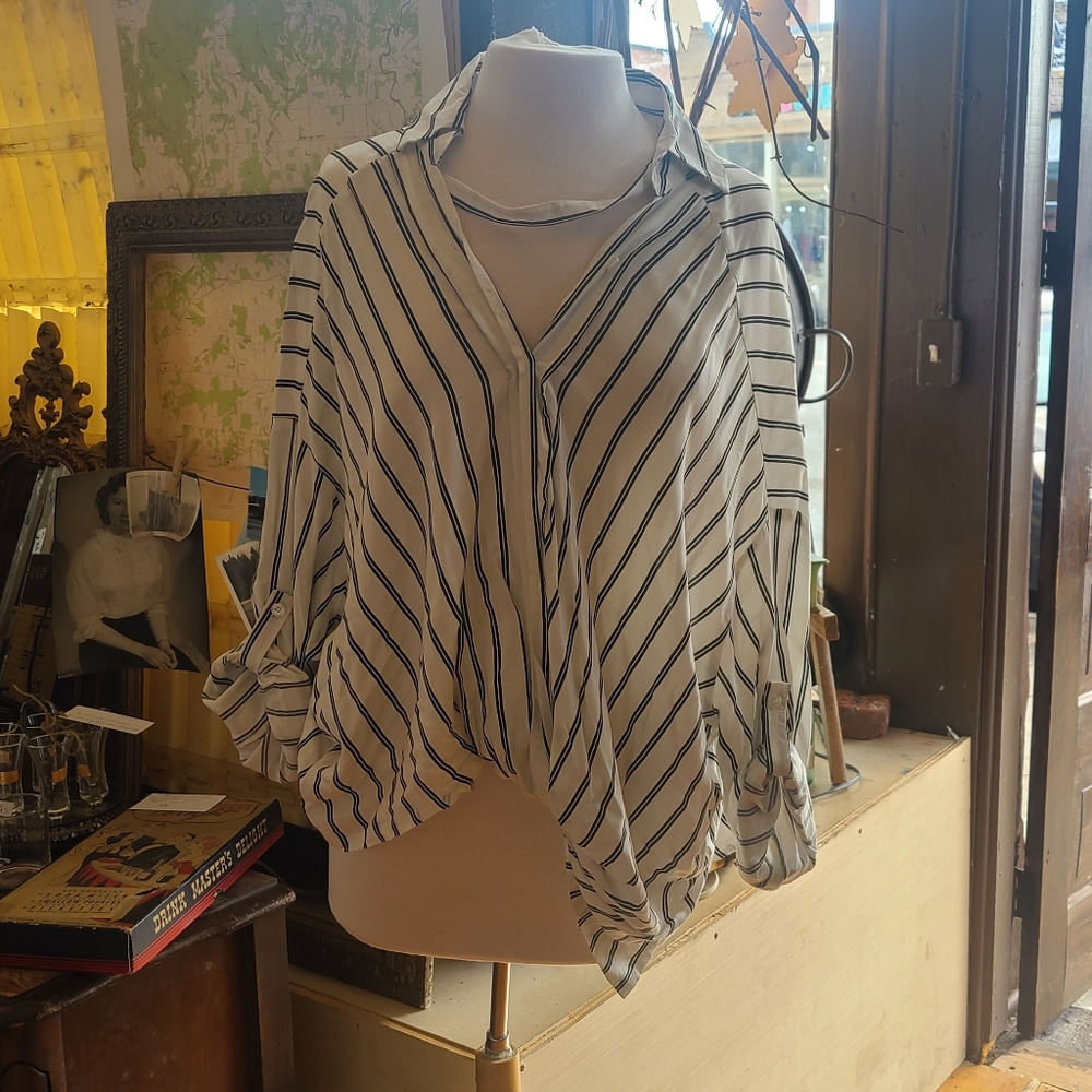KLD Twisted button down